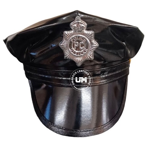 Men black leather - men’s, police