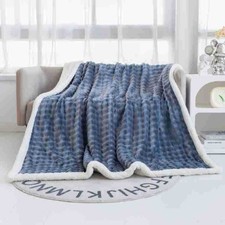 Soft Fleece Blanket Fluffy Throw Sofa Bed Warm Cozy Multiple Colour / Sizes