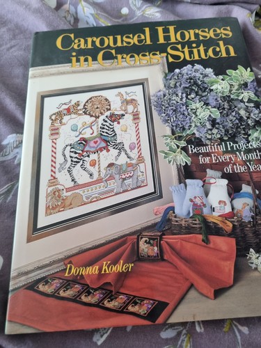 Carousel horses cross - cross, stich
