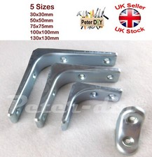 SILVER Corner Brace ANGLE BRACKET HOME WARDROBE Mending Narrow Small 5 Sizes