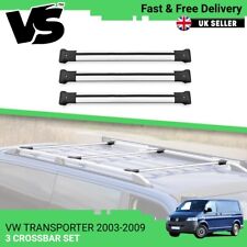 FITS VW T5.1 TRANSPORTER SILVER CROSS BARS SET FOR OUR ALUMINIUM ROOF BARS RACK