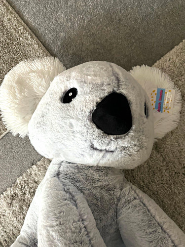 Large grey koala plush - plush, soft