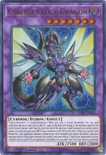 Cyberse clock dragon - clock,