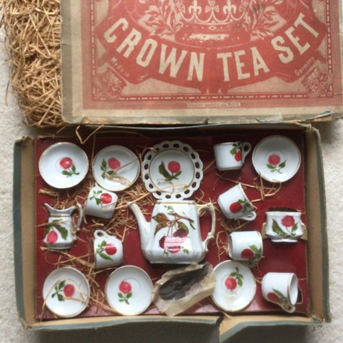 Antique child china tea set - antique,