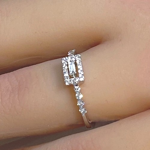 Real diamond ring - diamond, 18ct