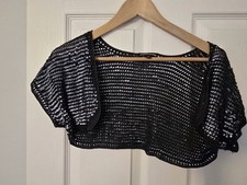 Warehouse Blue Sequin Bolero