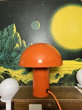 Vintage Habitat Orange Dome Space Age Table Lamp Mid Century Atomic Sputnik