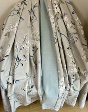 FABULOUS QUALITY BESPOKE FLORAL BLOSSOM EYELET CURTAINS ( pair 3) 