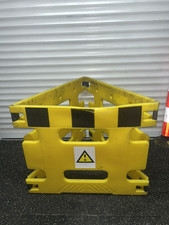 Manhole Barrier Folding Plastic Barricade Public Utility Works Protection Yellow