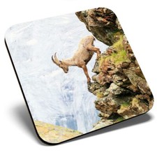 Square Single Coaster - Alpine Goat Zermatt Switzerland  #16515