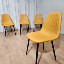 Dining Chairs Set Of 4 Mustard