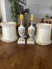 2 Vtg Boudoir Bedside Lamps