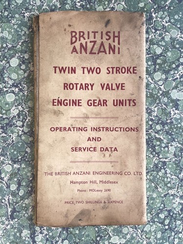 British anzani twin two stroke - british,