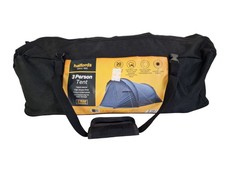 Halfords 3 Person Double Skin Waterproof Quick Pitch Camping Tent - Grey A