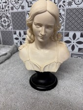 Vintage Arnoldo Giannelli Bust of a Women Signed 1981 Italy 9 1/2 inch