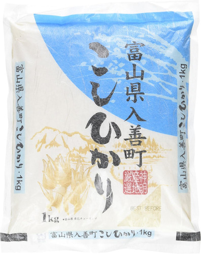 Toyama koshihikari rice 1kg - koshihikari,