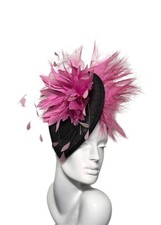 Black fascinator/Hat with