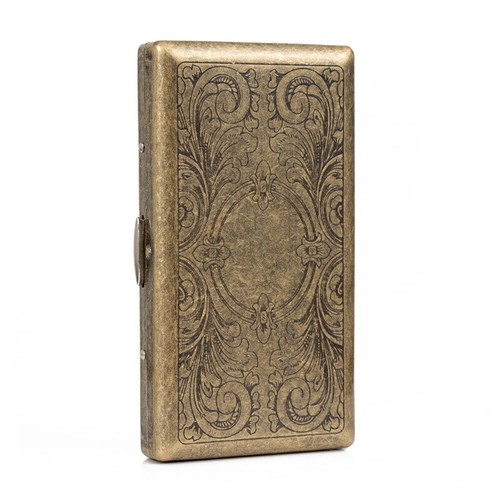 Vintage metal cigarette case - vintage,