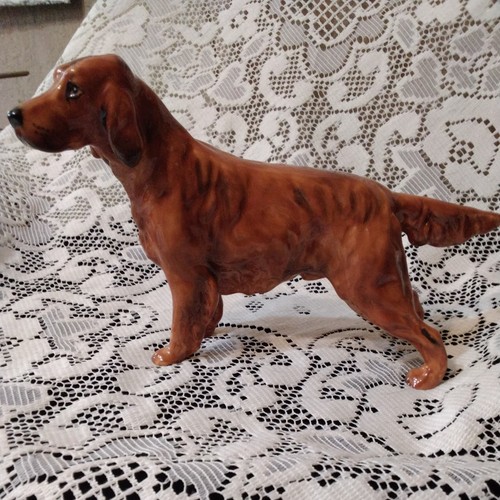Royal doulton dog - doulton., red