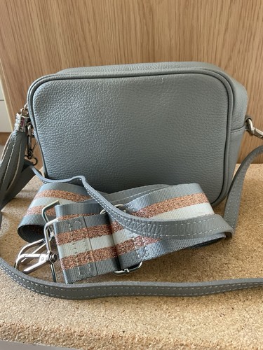 Borse pelle grey leather - pelle,
