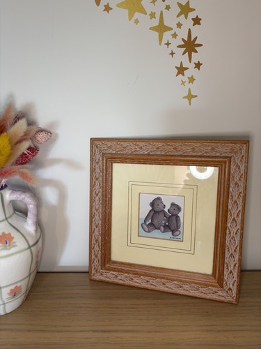 Vintage framed teddy bears - framed,