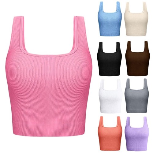 Ladies sleeveless ribbed vest - ladies,