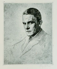 Georg Kellner: Portrait Etching Hand Signed 1923
