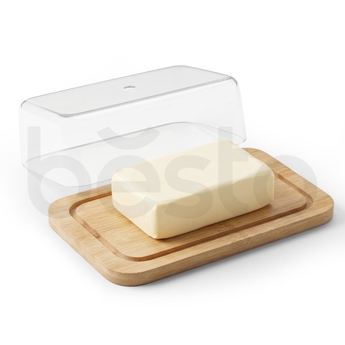 Plastic butter dish - plastic,