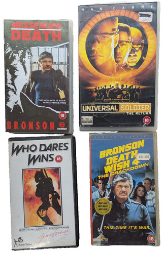Death wish vhs - lot, x4
