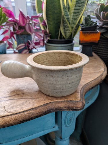 Vintage 13x8cm stoneware gray - 13x8cm,