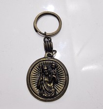 St. Christopher's Keychain - Metal, Round
