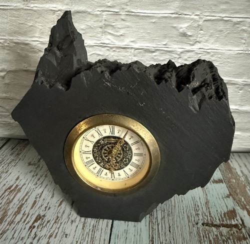 Vintage welsh slate - slate, clock