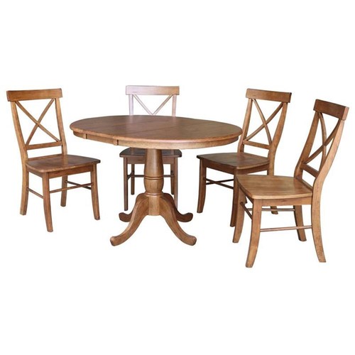 Solid wood round extension - solid,