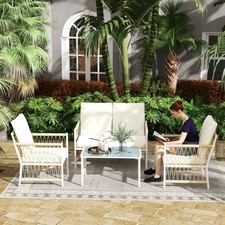 4 Piece Rattan Garden