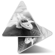 2 x Triangle Stickers  7.5cm -