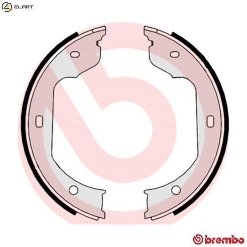Brake shoe set parking - set,