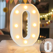 LED Light up Marquee Numbers Sign - Cool & Warm Light up Numbers for 0Th Birthda