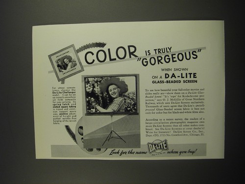 1942 lite movie - da-lite, screen