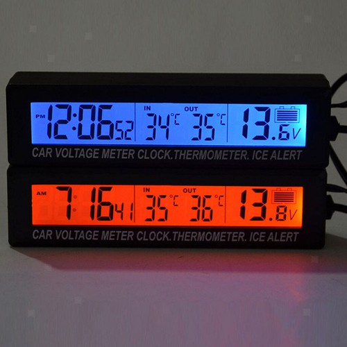 12v car lcd digital clock - lcd,
