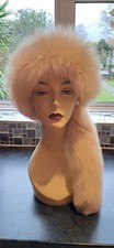 Genuine Cream Fox Fur Head