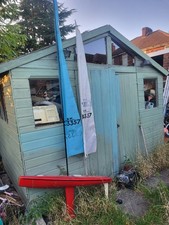 very large model rc sailing yacht with rc gear and vintage futaba winch servo 