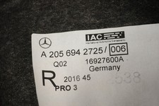 MERCEDES-BENZ C Cabrio A205 2016 Other Interior Parts A2056942725