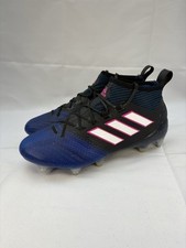 Adidas Ace 17.1 Primeknit Football Boots, UK Size 6, Blue/Black, Good Condition