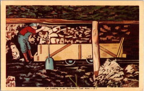 Scranton postcard car - postcard,