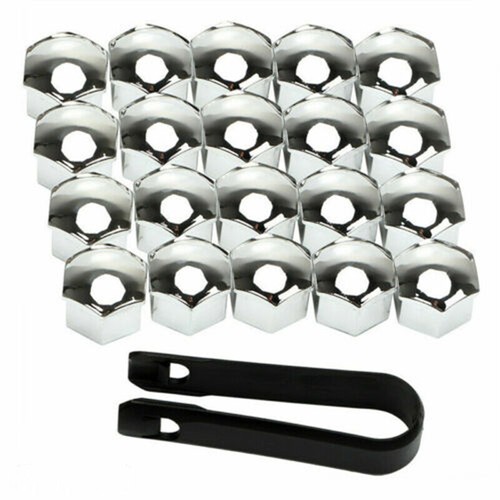 Pack chrome car wheel - 20, bolt