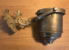Antique brass gimbal lamp