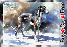Greyhound 5x7 Print on Matte