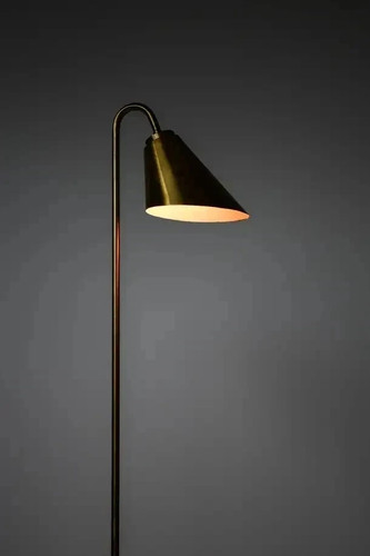 Vintage brass floor - floor, lamp