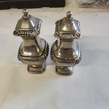 Vintage Grenadier Silver Plated Salt & Pepper Shakers-Made in England. Quality.