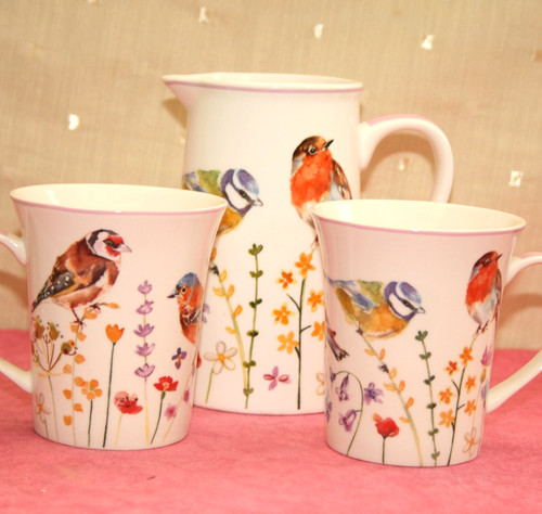 Pair garden birds mugs - pair,